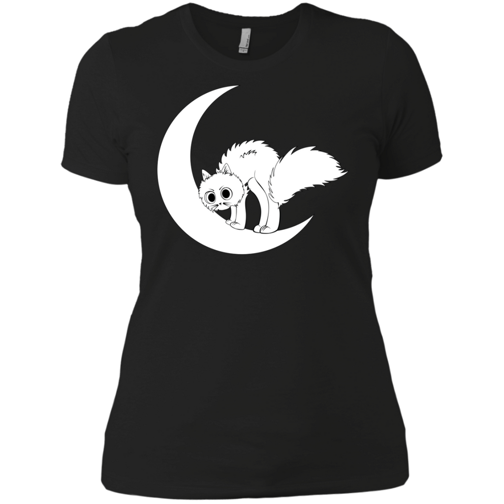 cat on moon sweatshirt T-Shirt