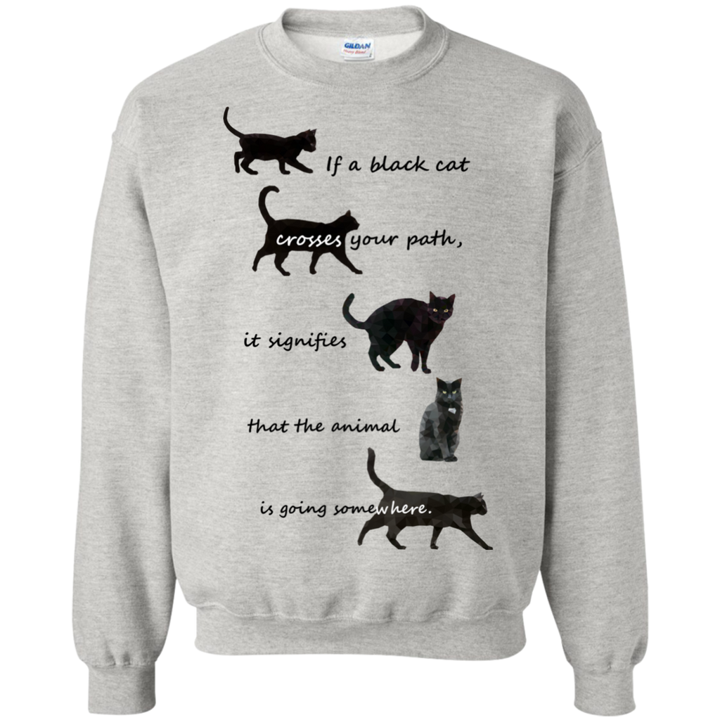 black cat crossing sweatshirt T-Shirt