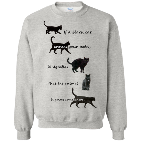 black cat crossing sweatshirt T-Shirt
