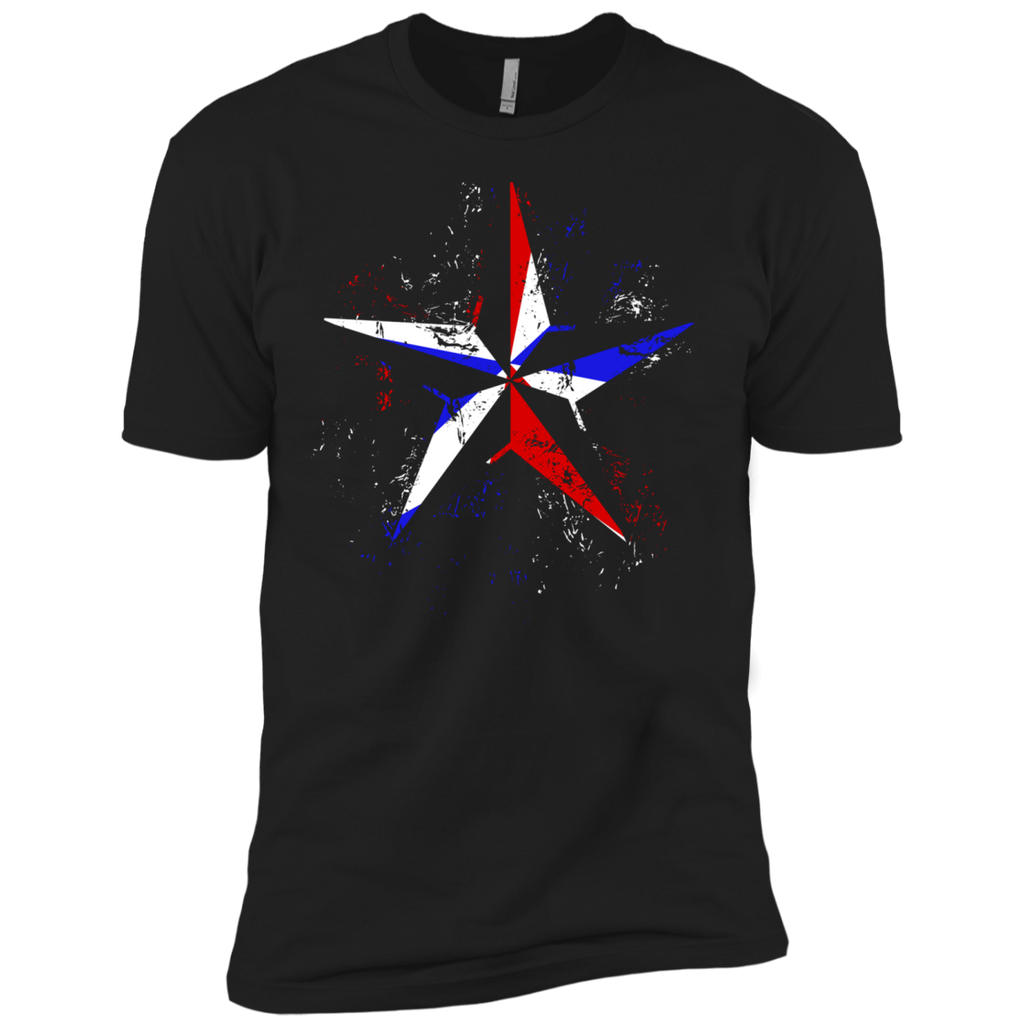 american flag nautical star - grunge T-Shirt