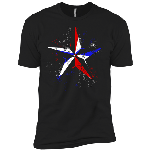 american flag nautical star - grunge T-Shirt