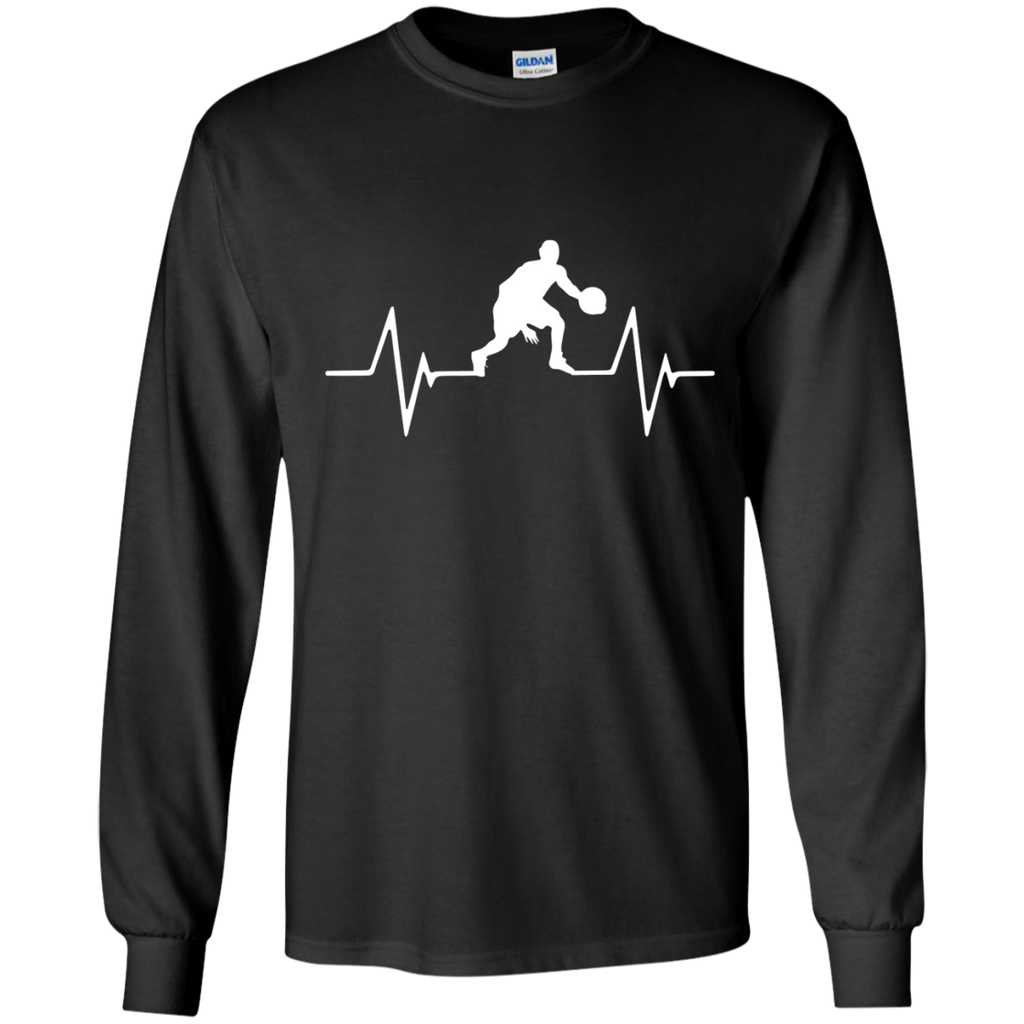 basketball heartbeat love T-Shirt