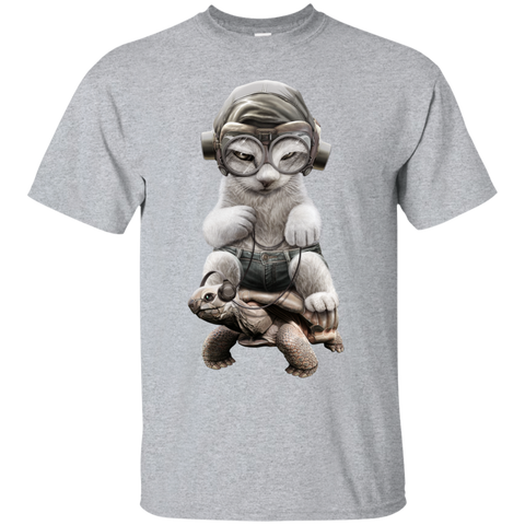 cat riding tortoise sweatshirt T-Shirt