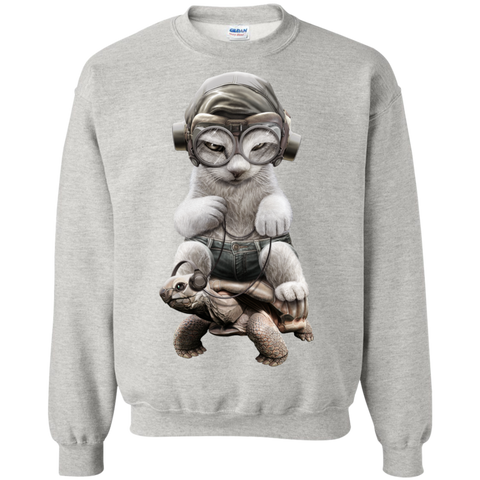 cat riding tortoise sweatshirt T-Shirt