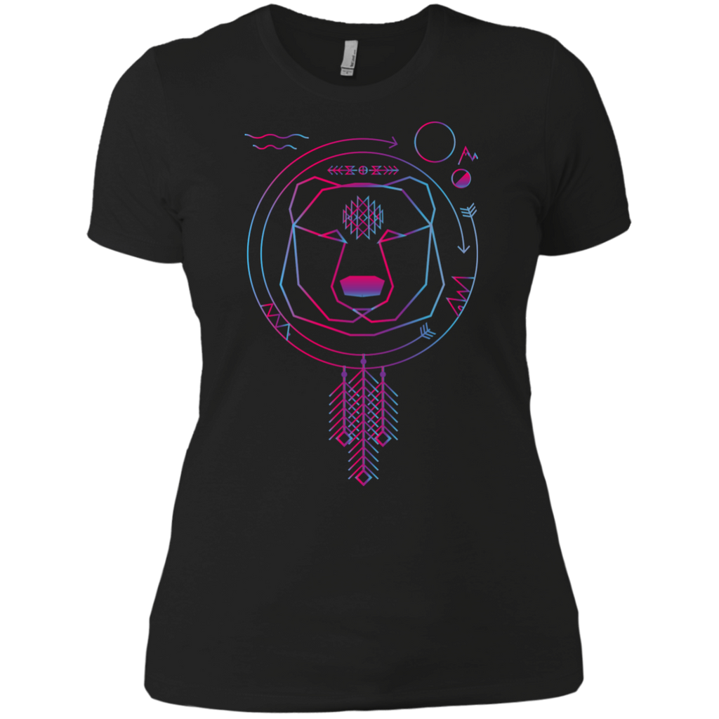 colorfull geometric bear american native tribal universe matching family T-Shirt