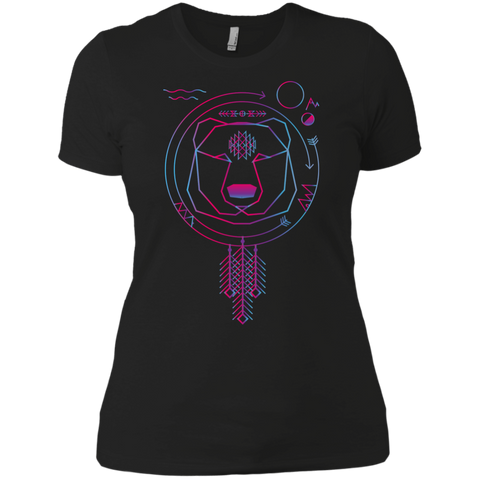 colorfull geometric bear american native tribal universe matching family T-Shirt