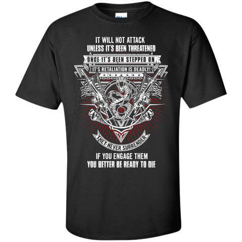 it will not attack...navy T-Shirt