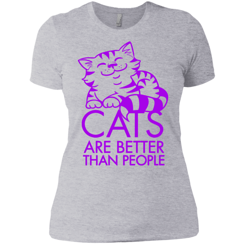 cats are better in purple sweatshirt T-Shirt