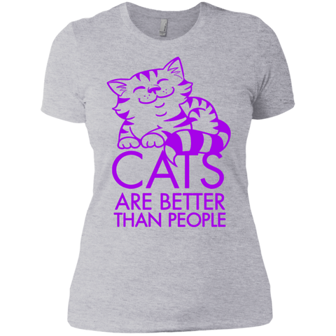 cats are better in purple sweatshirt T-Shirt