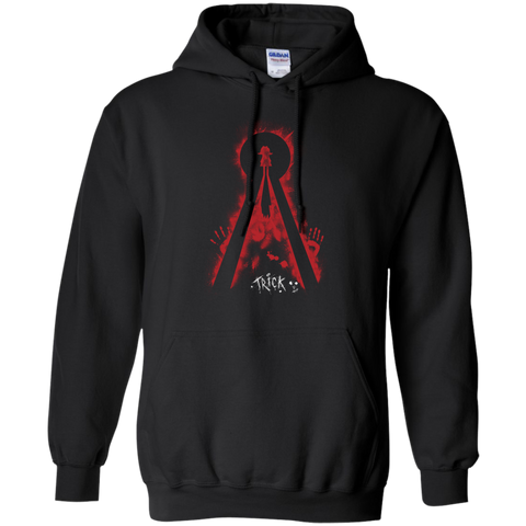 incurious halloween trick Pullover Hoodie 8 oz