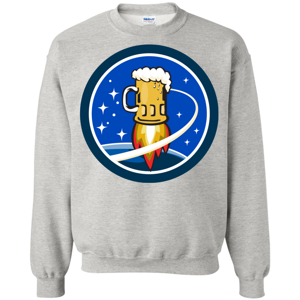 beer mug rocket ship space circle retro T-Shirt