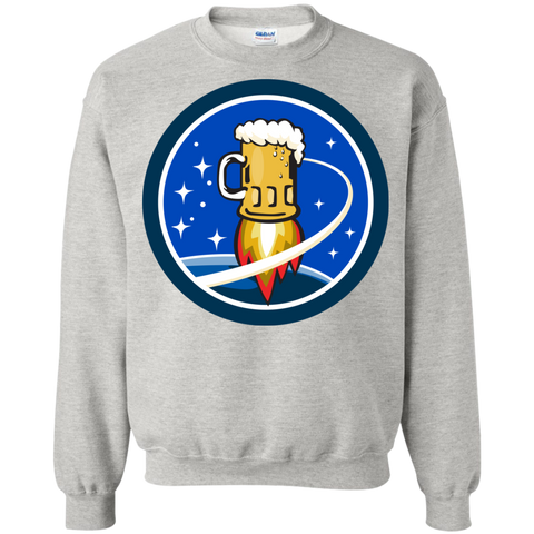 beer mug rocket ship space circle retro T-Shirt