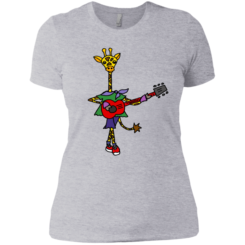 cool funky giraffe playing ed guitar sweatshirt T-Shirt