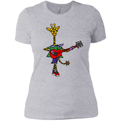 cool funky giraffe playing ed guitar sweatshirt T-Shirt