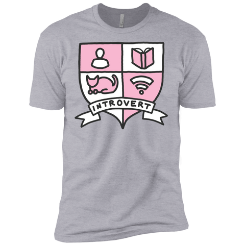 introvert reading book wifi cats awkward crest sweatshirt T-Shirt