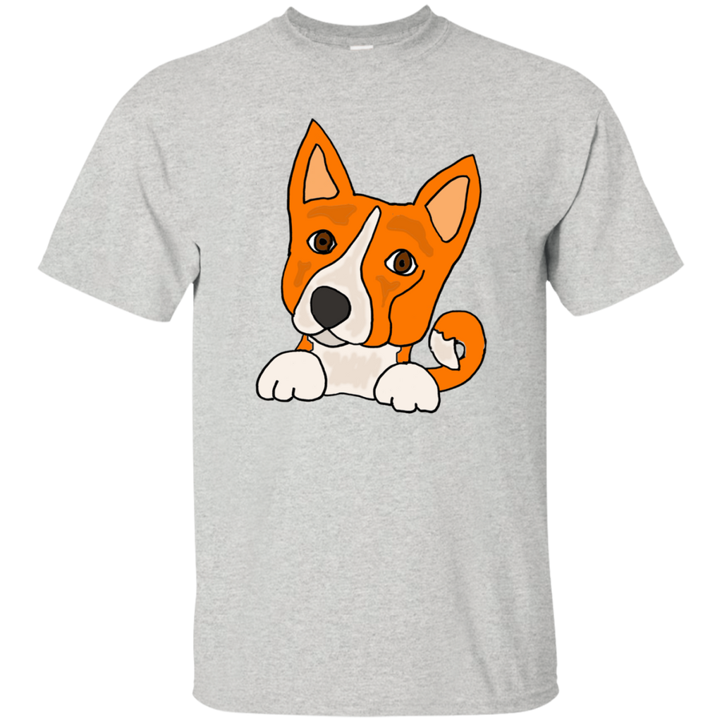 funny cute basenji puppy dog art T-Shirt
