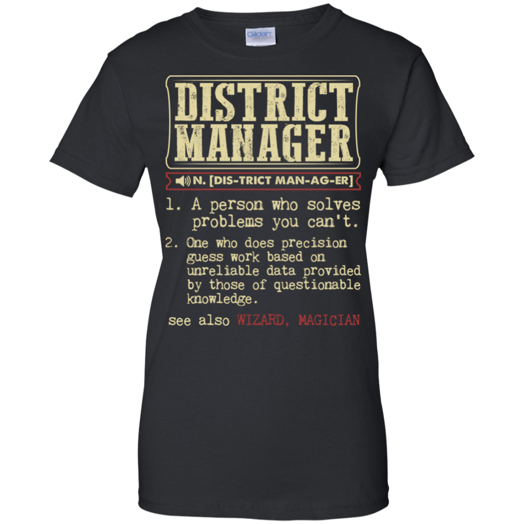 district manager funny dictionary term T-Shirt