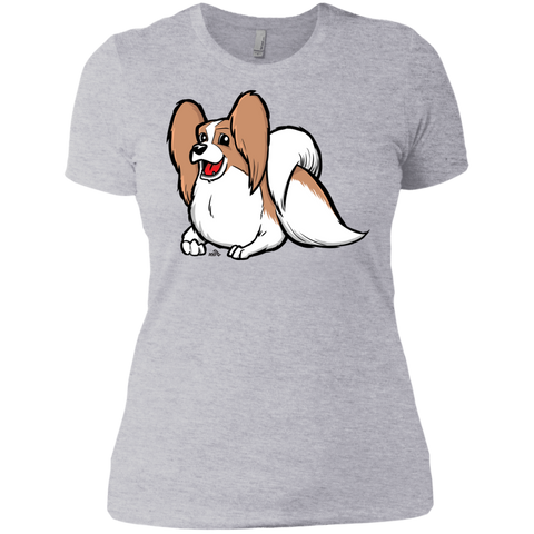 cute papillon cartoon dog T-Shirt