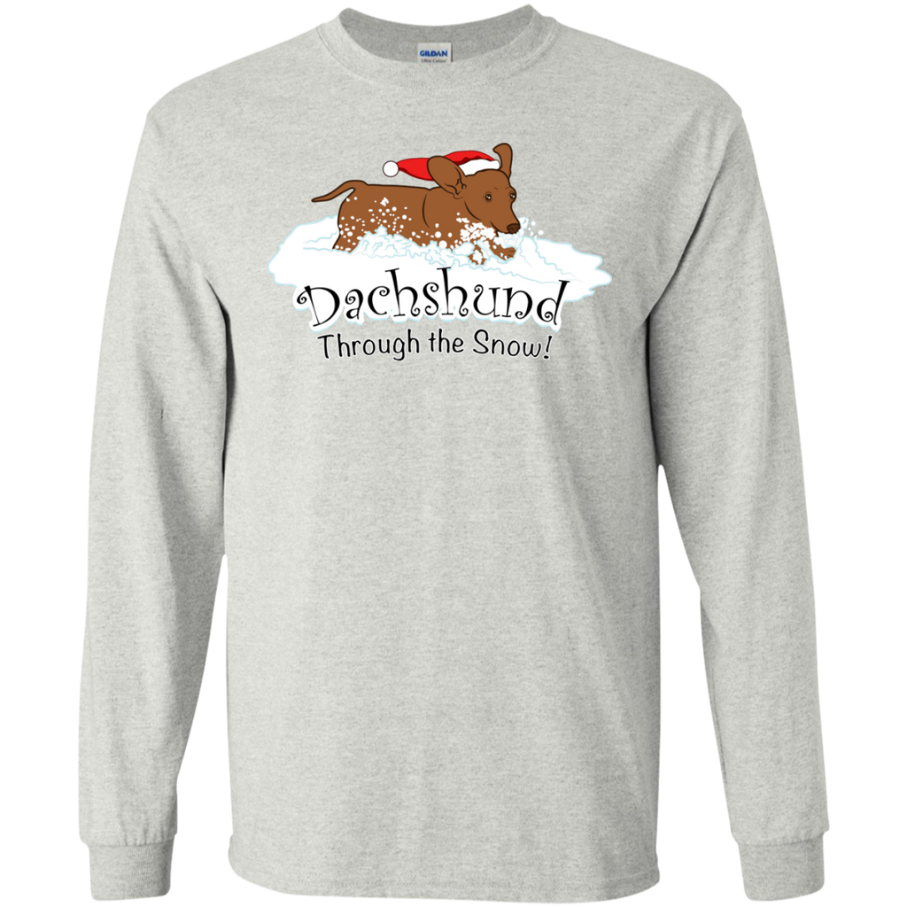 dachshund through the snow  funny T-Shirt
