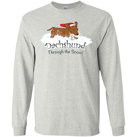 dachshund through the snow  funny T-Shirt