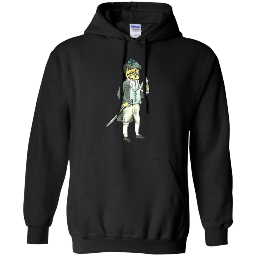 captain cat with a sword and sextant t- T-Shirt