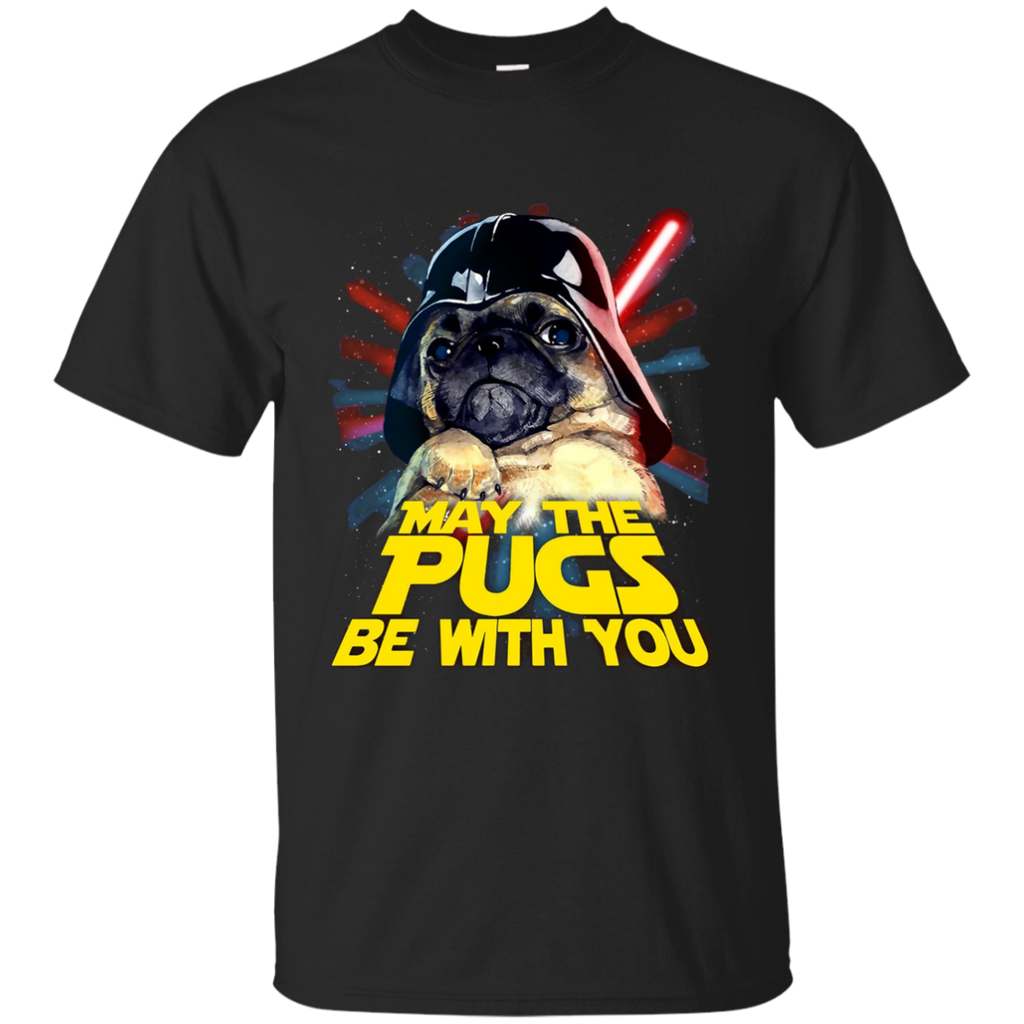 May The Pugs Be With You T-Shirt G200 Gildan Ultra Cotton T-Shirt