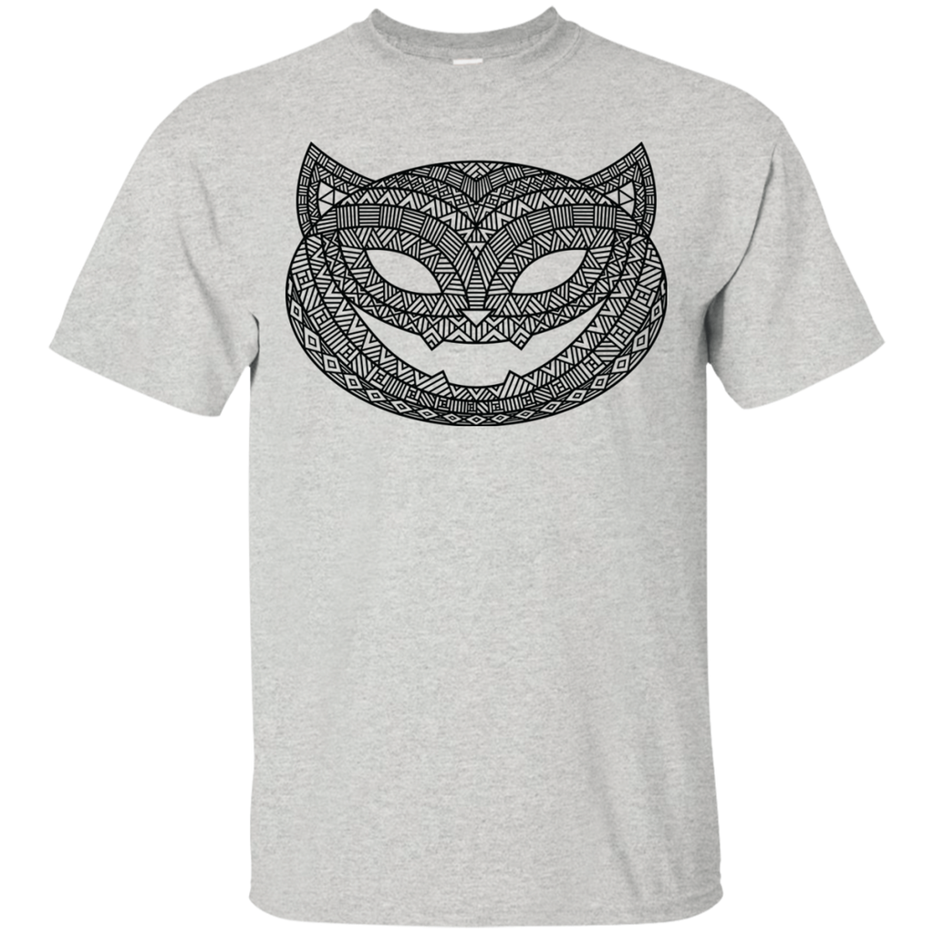 black patterned halloween cat T-Shirt Custom Ultra Cotton