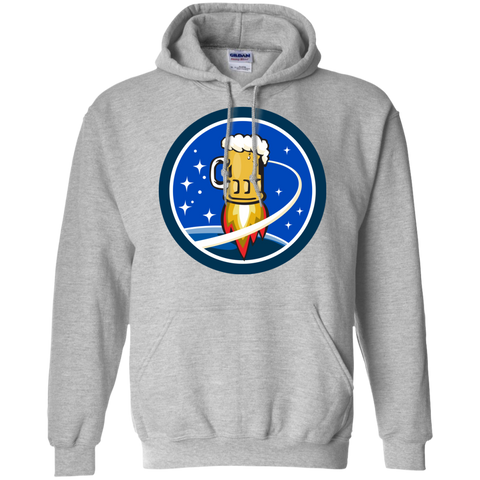 beer mug rocket ship space circle retro T-Shirt