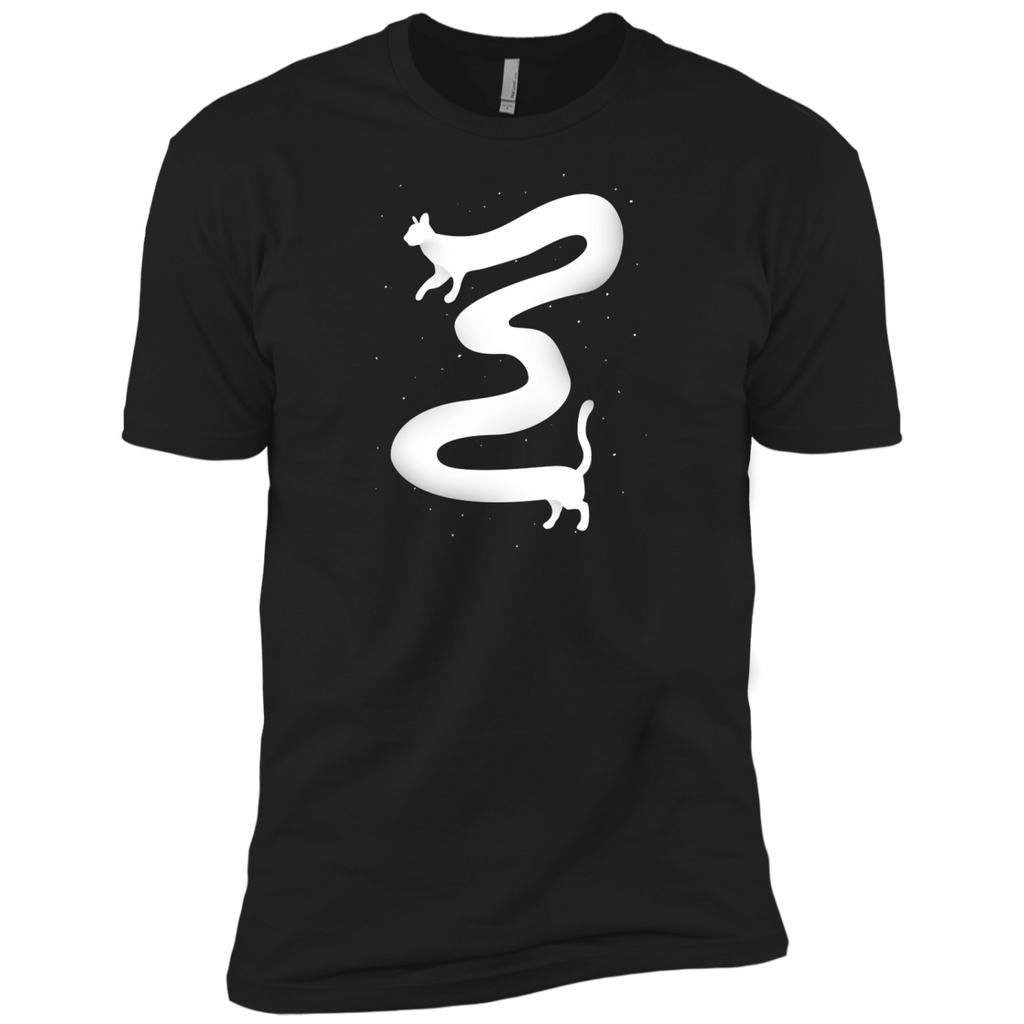 follow the white cat t- T-Shirt
