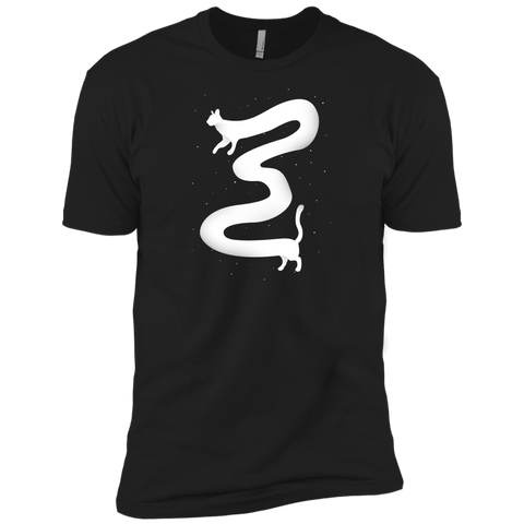 follow the white cat t- T-Shirt