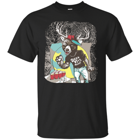 bear plus deer equals beer pong T-Shirt