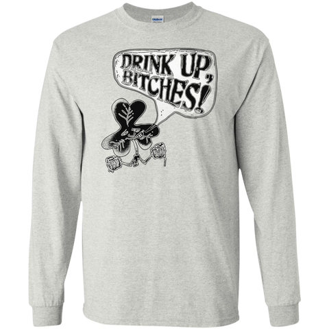 drink up bitches irish shamrock  funny T-Shirt