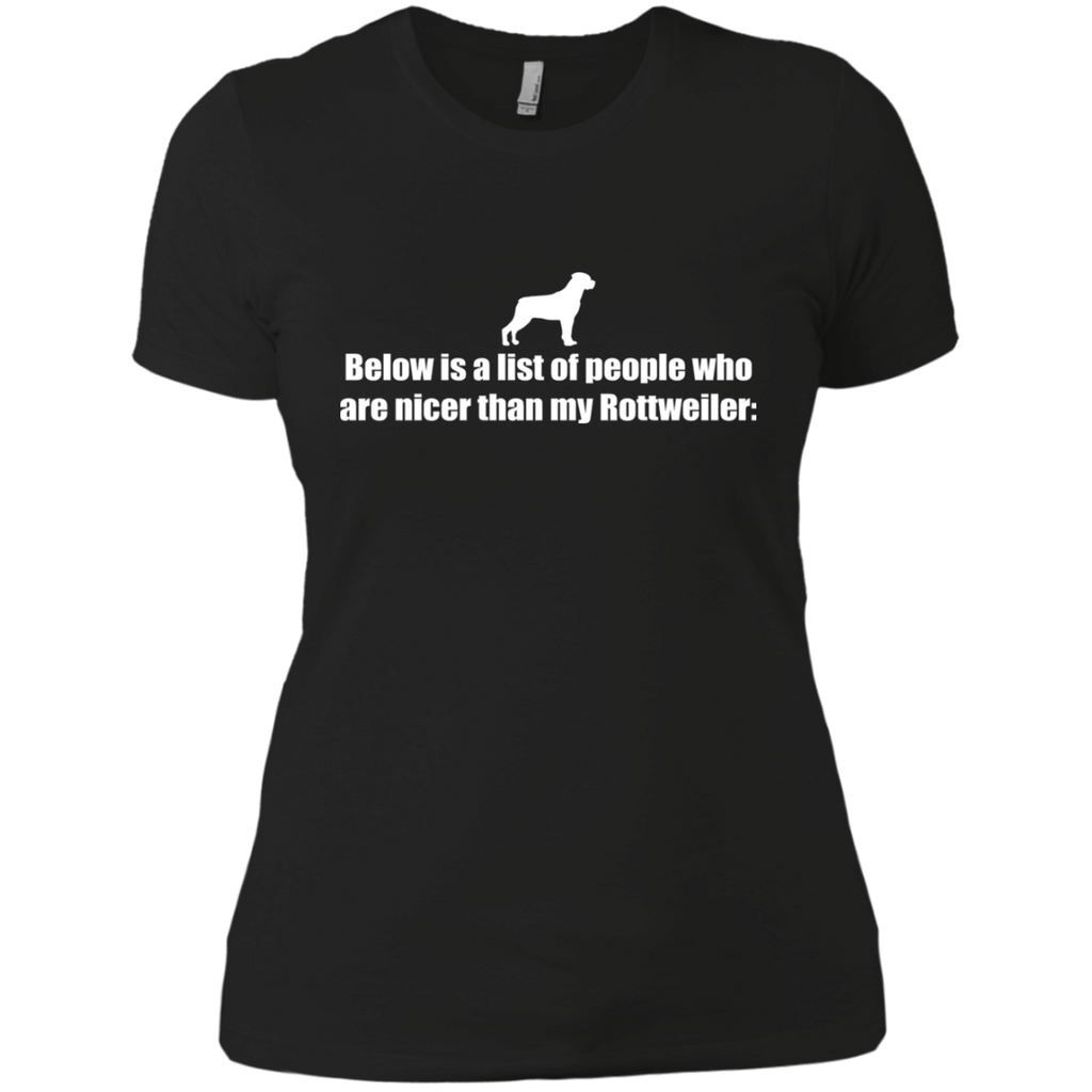 below is a list of people - rottweiler T-Shirt