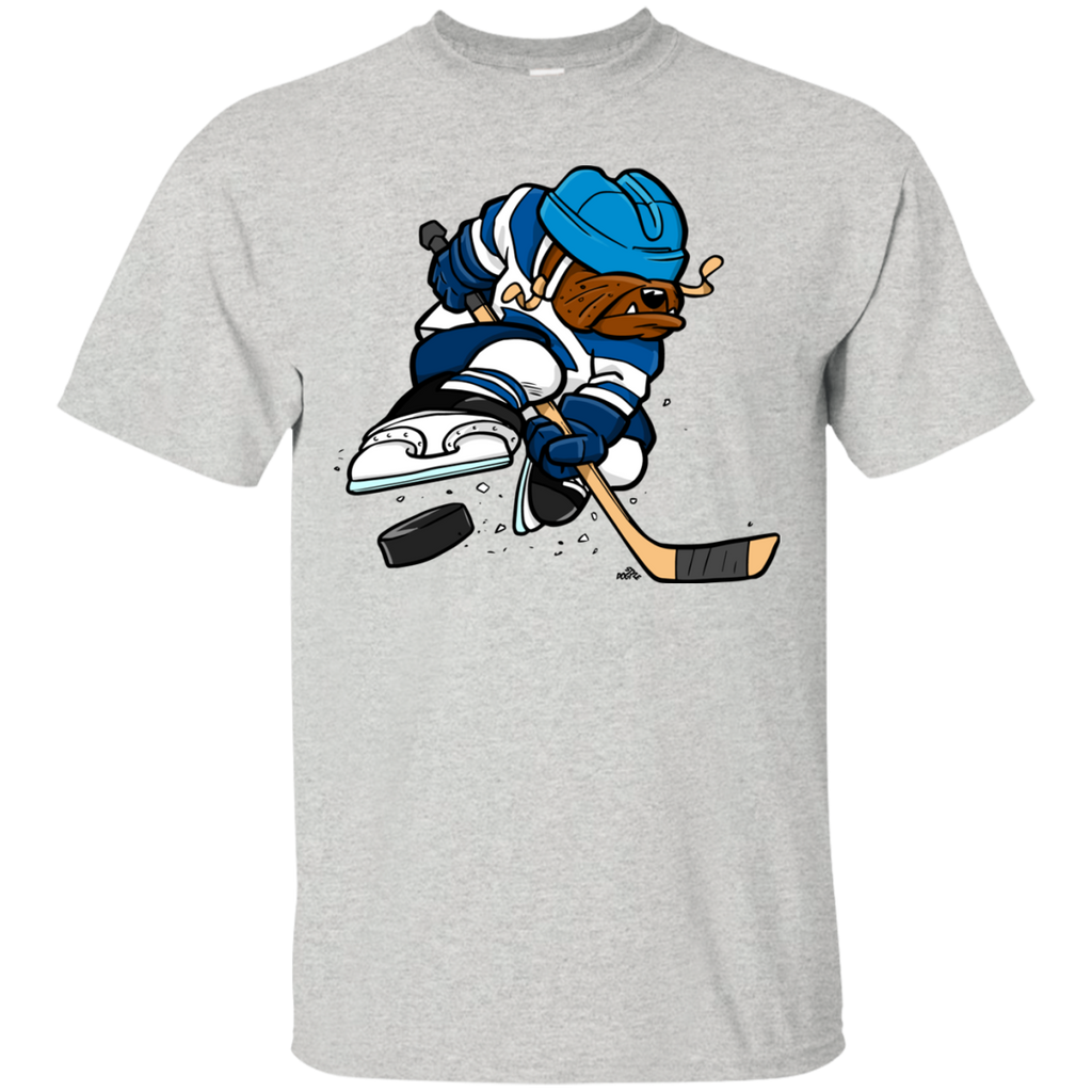 ice hockey cartoon dog T-Shirt