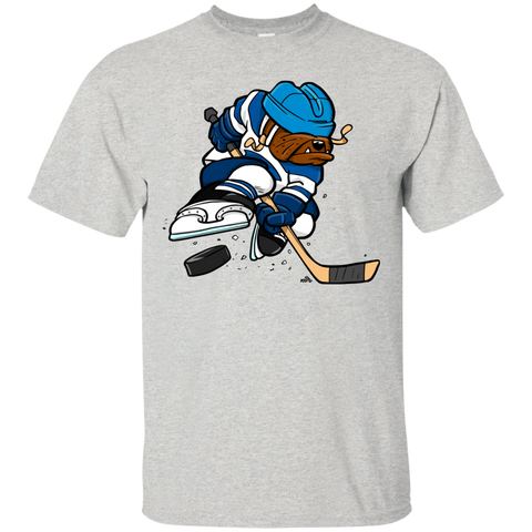 ice hockey cartoon dog T-Shirt
