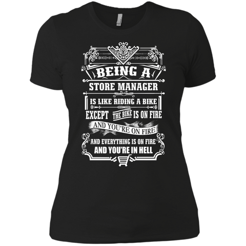being a store manager is like riding a bike T-Shirt