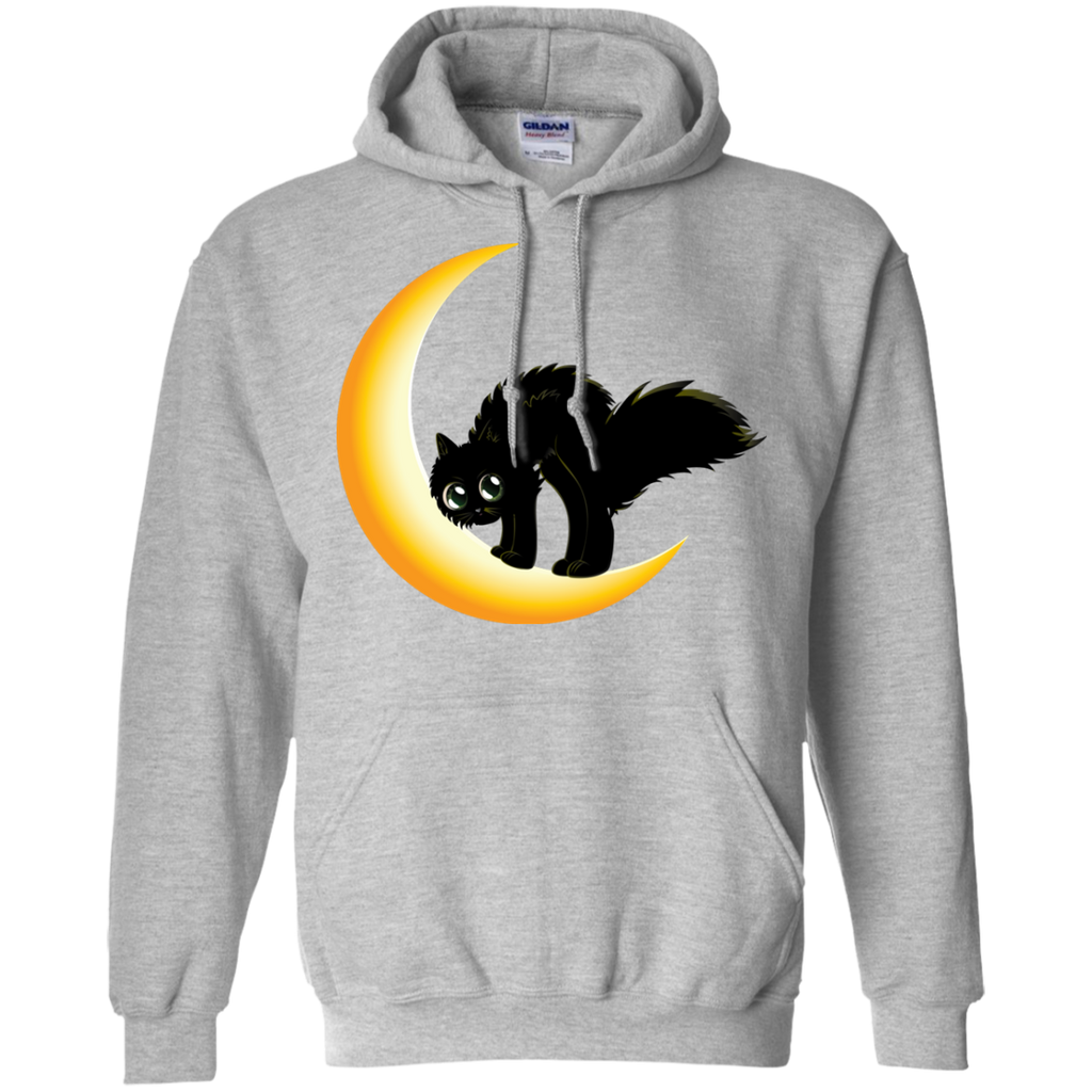 black cat on moon sweatshirt T-Shirt
