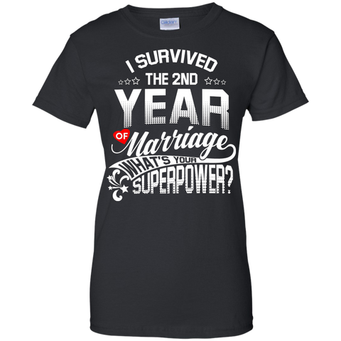 anniversary gift 2nd 2 years wedding marriage T-Shirt