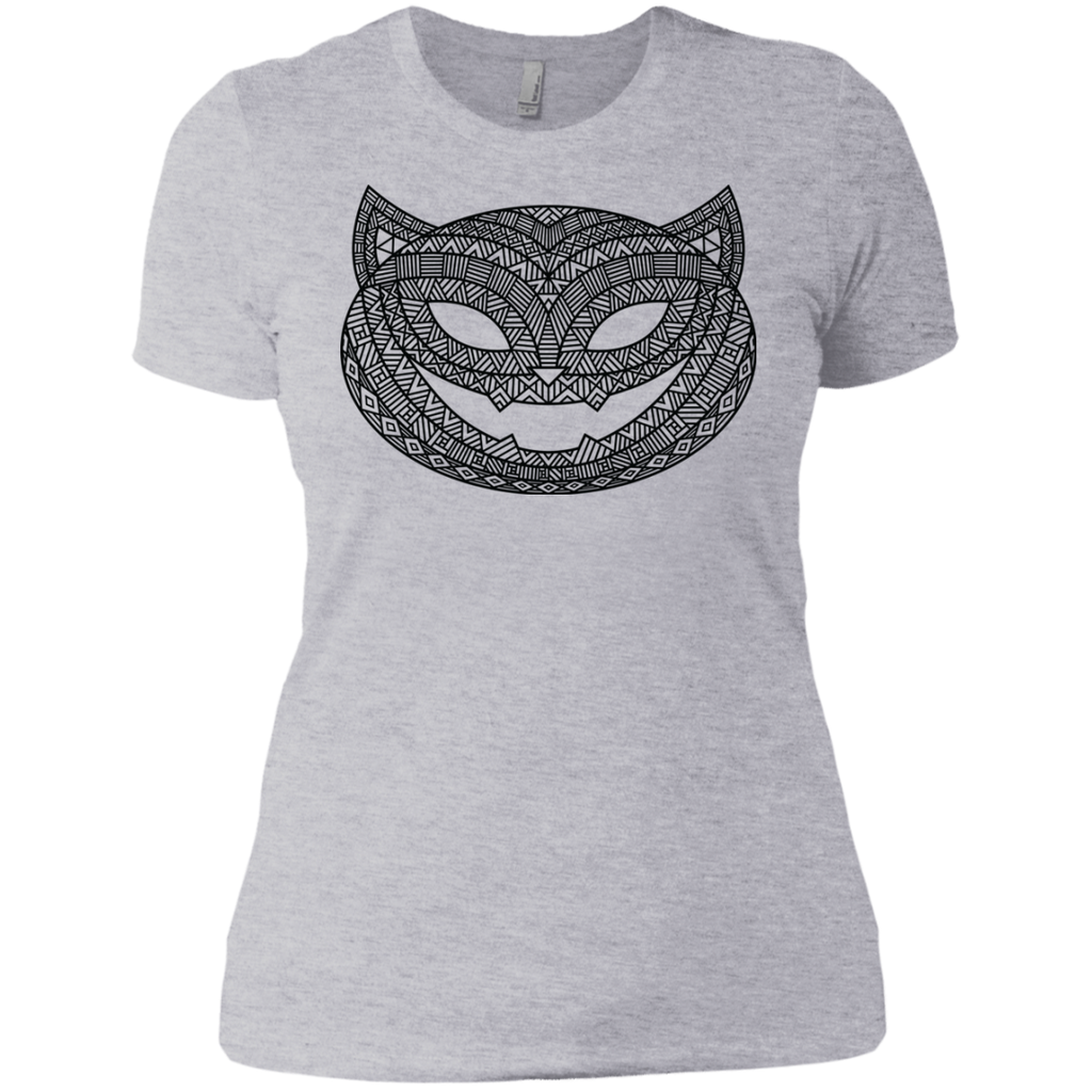 black patterned halloween cat T-Shirt Next Level Ladies Boyfriend Tee