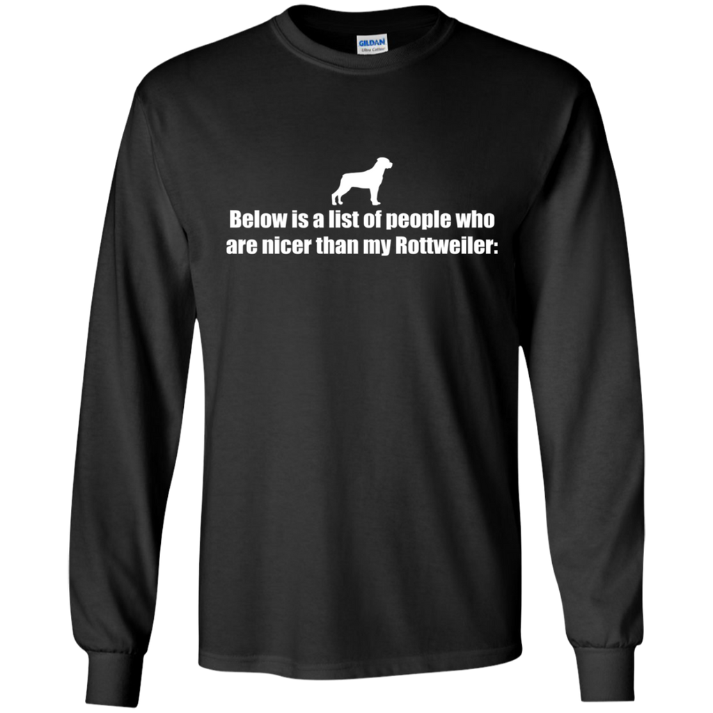 below is a list of people - rottweiler T-Shirt