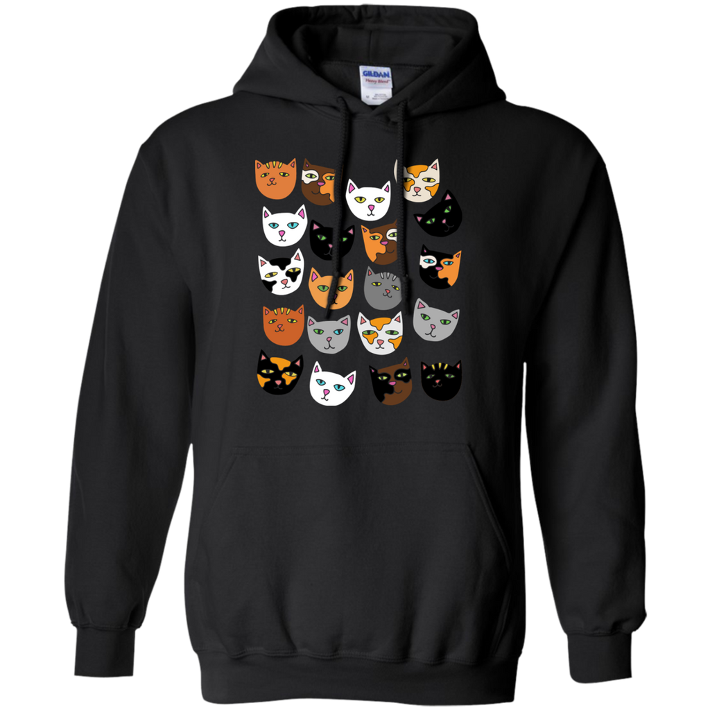 crazy cat lady pattern cats T-Shirt