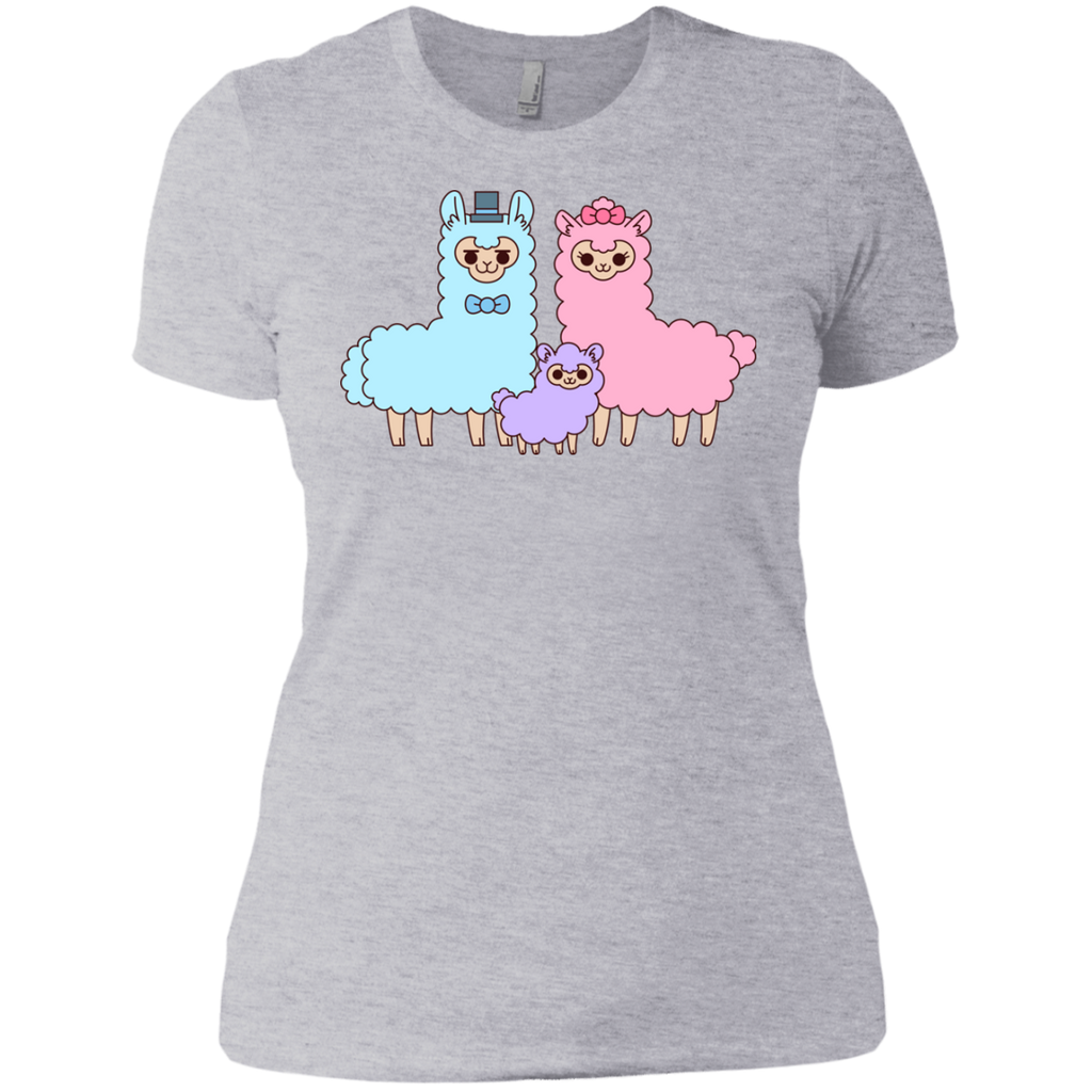 cotton candy alpaca family matching family T-Shirt