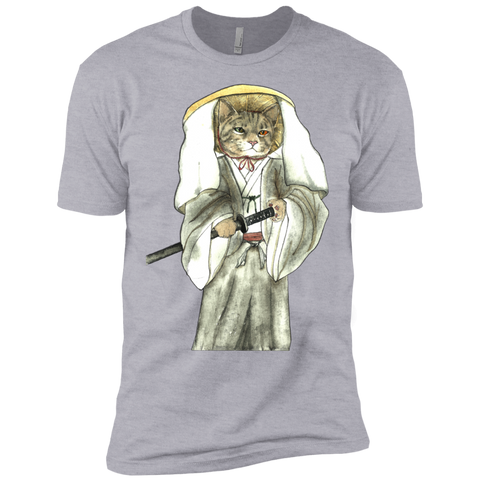 japanese samurai cat with one green eye and one yellow eye sweatshirt T-Shirt
