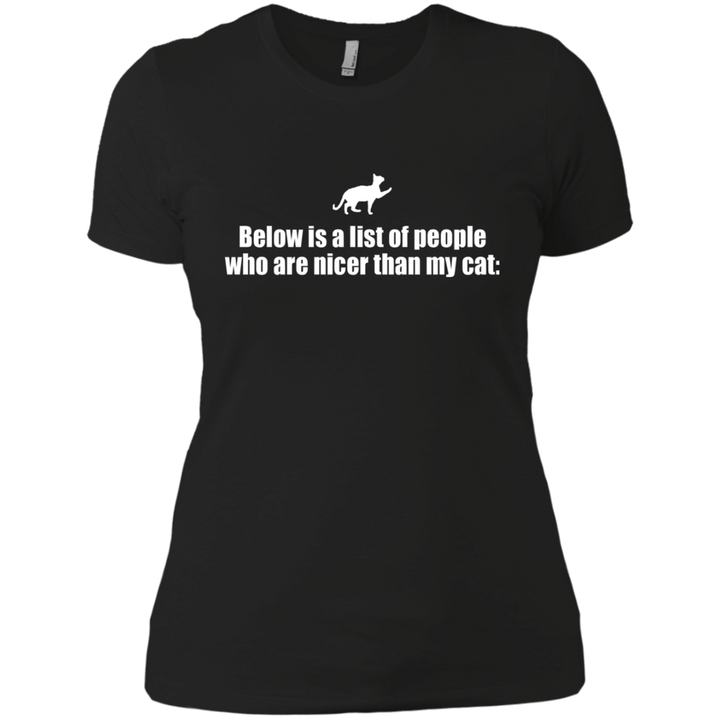 below is a list of people - cat sweatshirt T-Shirt