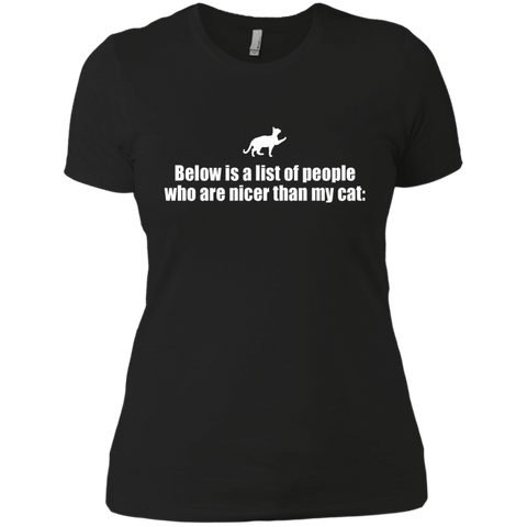 below is a list of people - cat sweatshirt T-Shirt