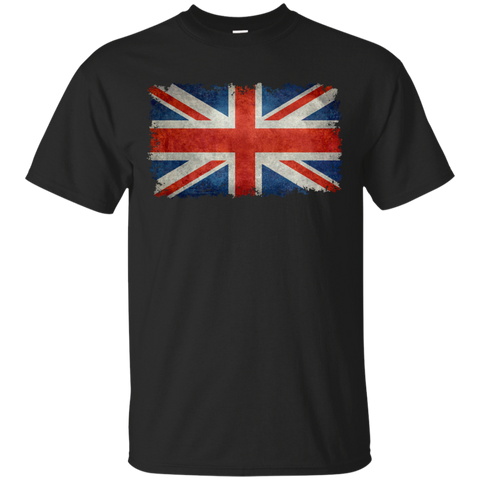 flag of uk the union jack in vintage retro style T-Shirt