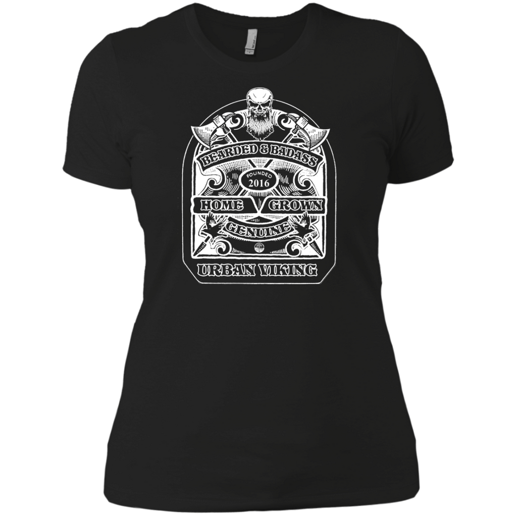 bearded & badass home grown genuine urban viking T-Shirt