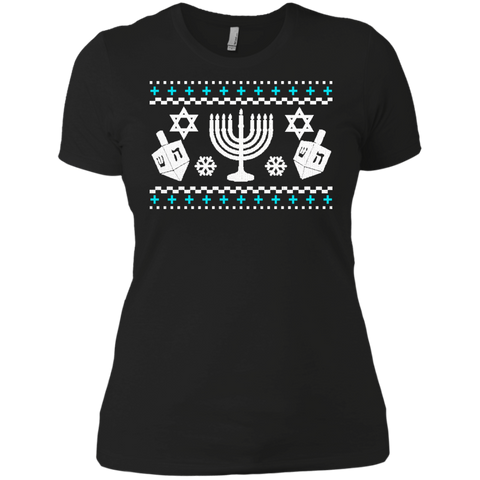 funny hanukkah ugly holiday sweater holiday sweater T-Shirt