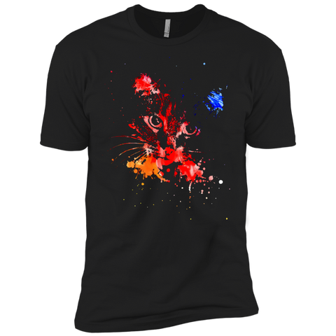 colorful grunge cat portrait T-Shirt