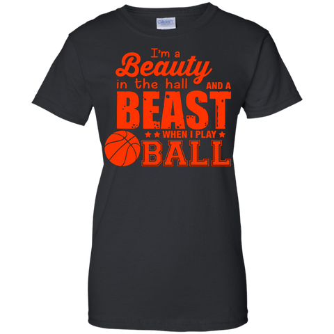 beauty in the hall, beast when i play ball T-Shirt